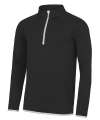 JC031 Mens Cool 1/2 Sleeve Sweat Jet Black / Artic White colour image