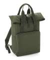 BG118 Twin Handle Roll-Top Backpack Olive colour image