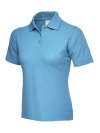 UC115 Ladies Ultra Poloshirt Sky colour image