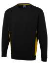 UC217 Two tone Sweatshirt Black / Yellow colour image