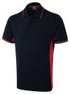 UC117 Two Tone Poloshirt Navy / Red colour image