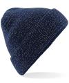 B407 Beechfield Reflective Beanie French Navy colour image