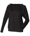 ST513 Ladies Slounge Sweat Black colour image