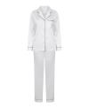 TC055 Ladies Satin Long Pyjamas White colour image