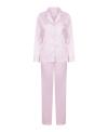 TC055 Ladies Satin Long Pyjamas Light Pink colour image