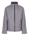 TRA629/RG628 Women's Ablaze Printable Softshell Rock Grey / Black colour image