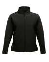 TRA629/RG628 Women's Ablaze Printable Softshell Black / Black colour image