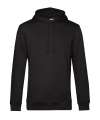 BA001 Organic Hooded Hoodie Black Pure colour image