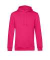 BA001 Organic Hooded Hoodie Magenta Pink colour image