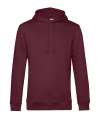 BA001 Organic Hooded Hoodie Burgundy colour image