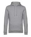 BA001 Organic Hooded Hoodie Heather Grey colour image