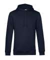 BA001 Organic Hooded Hoodie Navy colour image