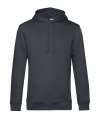 BA001 Organic Hooded Hoodie Asphalt colour image