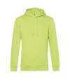 BA001 Organic Hooded Hoodie Lime Green colour image