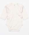 BZ30 Long Sleeved Baby Grow Natural colour image