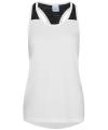 JC027 Just Cool By AWDIS Girlie Cool Workout Vest white/black colour image