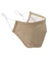 PR796 Face Covering Protective 3 Layer Fabric Mask Khaki colour image