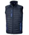 R238 Result Black Compass Softshell Gilet Navy / Royal colour image