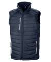 R238 Result Black Compass Softshell Gilet Navy / Grey colour image