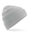 BC050 Organic Cotton Beanie Light Grey colour image