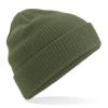 BC050 Organic cotton beanie Olive Green colour image