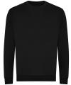 JH230 Organic Sweatshirt Deep Black colour image