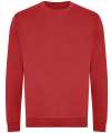 JH230 Organic Sweatshirt Fire Red colour image