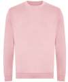 JH230 Organic Sweatshirt Baby Pink colour image