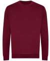 JH230 Organic Sweatshirt Burgundy colour image