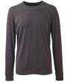 AM011 Men's long sleeve Anthem t-shirt Charcoal colour image