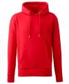 AM001 Unisex Organic Hoodie Red colour image