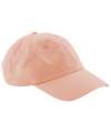 BB653 B653 Low Profile 6 Panel Dad Cap Peach colour image