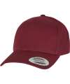 YP058/F7707 5-panel curved classic snapback Maroon colour image
