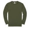 CR03 Organic Sweatshirt Army Green colour image