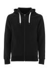 EP60Z Earth Positive Zip Up Hoodie Black colour image