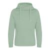 JH021 Cross Neck Hoodie Dusty Green colour image
