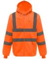 HVK07 High vis zip jacket Orange colour image