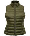 TS031F Ladies Terrain Padded Gilet Olive colour image