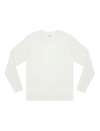 EP01L UNISEX LONG SLEEVE T-SHIRT Stone Wash White colour image