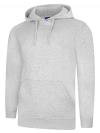 UC510 Ladies Deluxe Hooded Sweatshirt Heather Grey colour image
