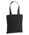 W201 Premium Cotton Tote Black colour image