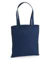 W201 Premium Cotton Tote French Navy colour image