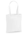 W201 Premium Cotton Tote White colour image