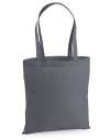 W201 Premium Cotton Tote Graphite Grey colour image