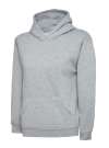 UX8 Children’s Hooded Sweatshirt Heather Grey colour image