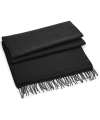 BB500 Classic Woven Scarf Black colour image