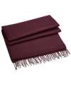 BB500 Classic Woven Scarf Burgundy colour image