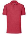 63402 Men's 65/35 Polo Heather Red colour image