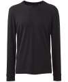 AM11 Organic Long Sleeve T-Shirt  Black colour image