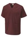UC921 Scrub Tunic Maroon colour image